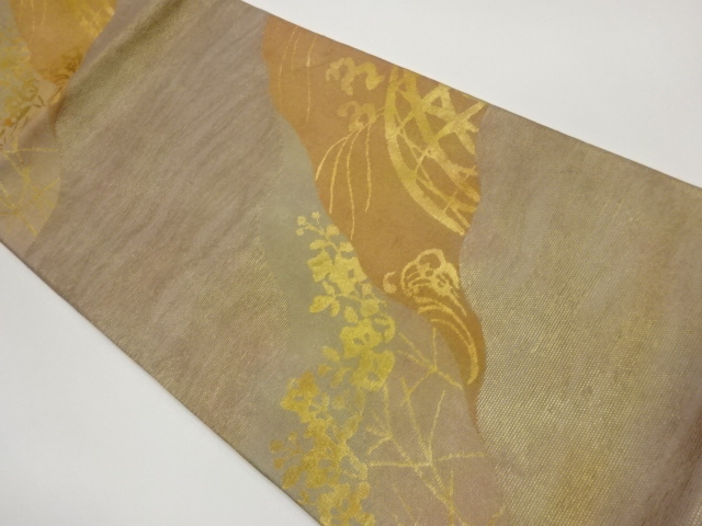 JAPANESE FUKURO OBI FOR SUMMER / WOVEN MICHINAGADORI